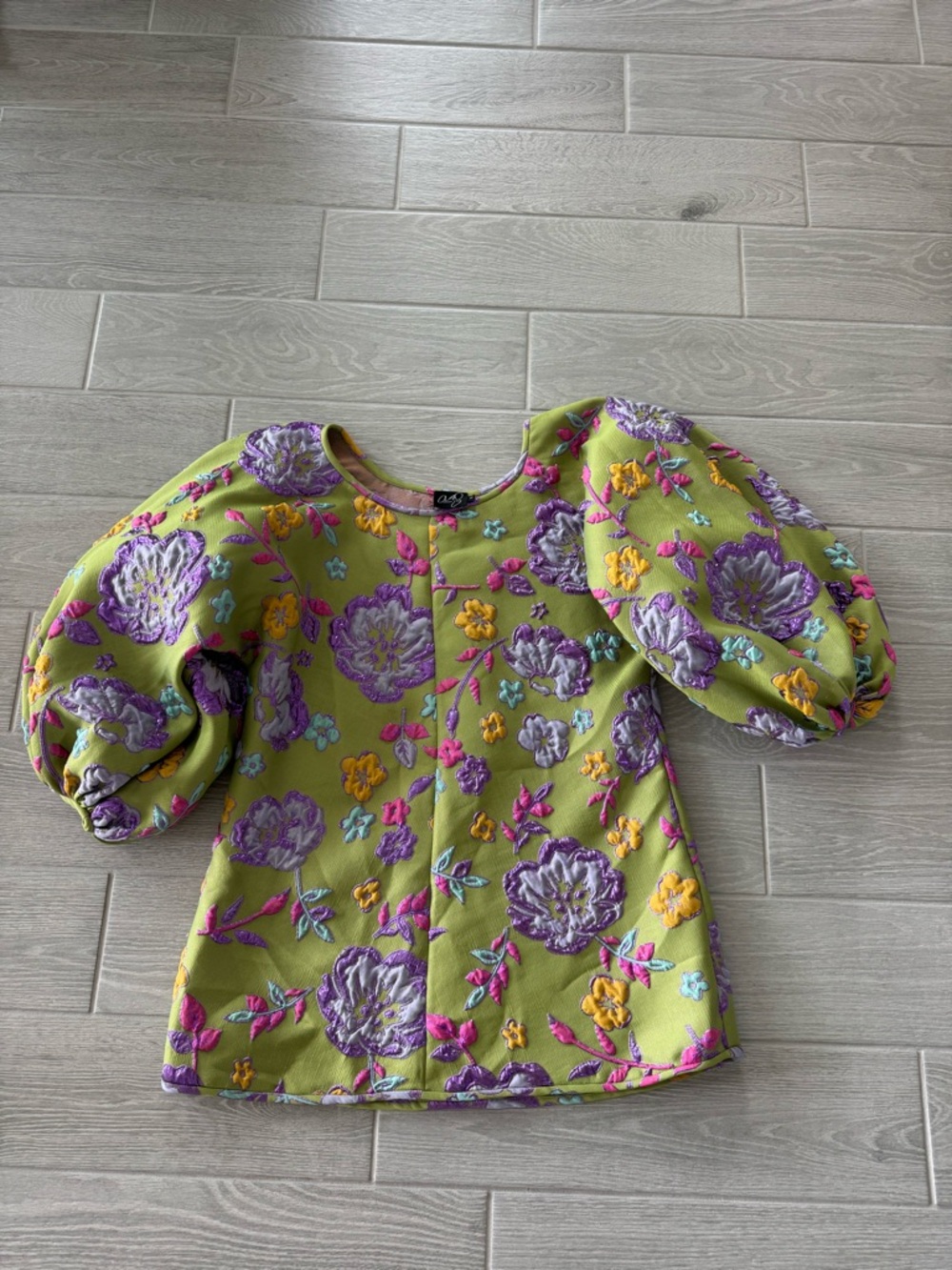 ARIANNE ELMY FREE PEOPLE Good Luck Dress in Retro Green Size Small VGUC - Picture 5 of 10